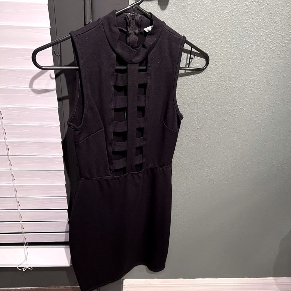 Charlotte Russe black cut out dress